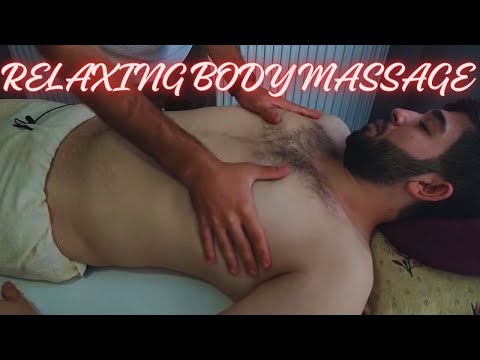 DEEPLY RELAXING TURKISH FULL BODY MASSAGE THERAPY - CHEST,LEG,BACK,ARM,FOOT MASSAGE #asmr #relaxing