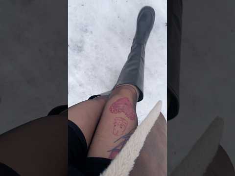 ASMR mit meiner Lieblingsstrumpfhose auf dem Eis bei -15 °C. 🤓