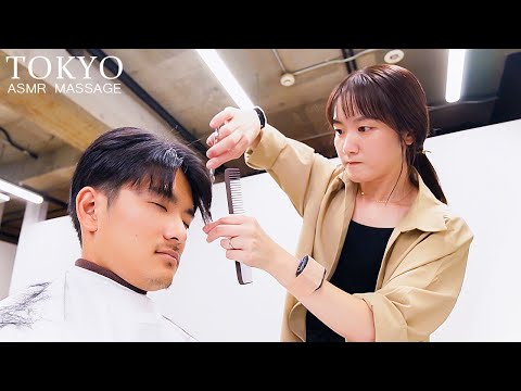 ASMR ヘアカット, シャンプー, シェービング, 最高のヘッドスパ｜圧倒的似合わせヘアスタイル【JUNES原宿】No Talking