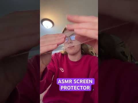 ASMR on my broken screen protector #asmr #tapping