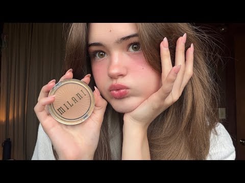 ASMR Lofi Doing My Makeup At The Coast 🌊 (vacation asmr)