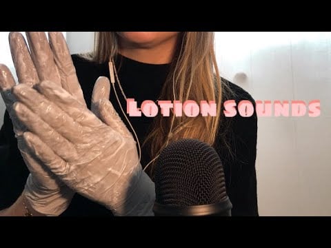 ASMR ✨ - latex gloves and lotion sounds | brain melting massage