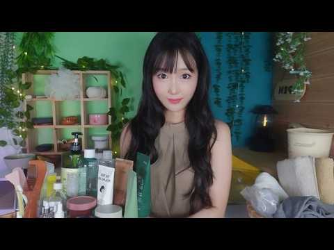 ASMR Peaceful Forest Spa Retreat with Rainy Thunderstorm🌿⛈️ | Body Care & Facial Treatment, Skincare