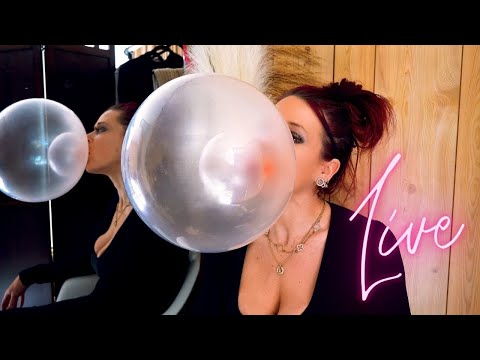 Live Bubble Gum Blowing with AmandaLynn