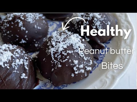 4-ingredient Healthy Peanut Butter Bites! Keto, no added sugar, super easy!🥜