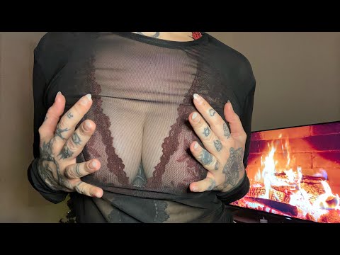 ASMR | Transparent shirt scratching. Pantyhose scratching. Pulling low 💋