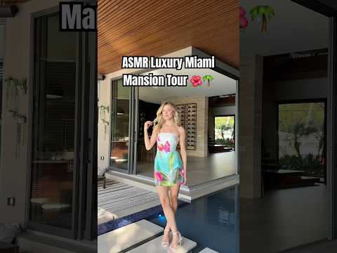 #asmr Miami Mansion Tour 🌺🌴 #asmrvideo #realestate #luxury #luxurylifestyle #luxuryliving