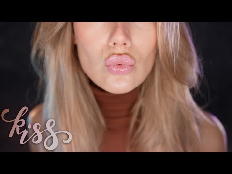 ASMR 💋 CLOSE-UP KISSES & POSITIVE AFFIRMATION 💋 Breathy Mouth Sounds 💋 Ear Blow