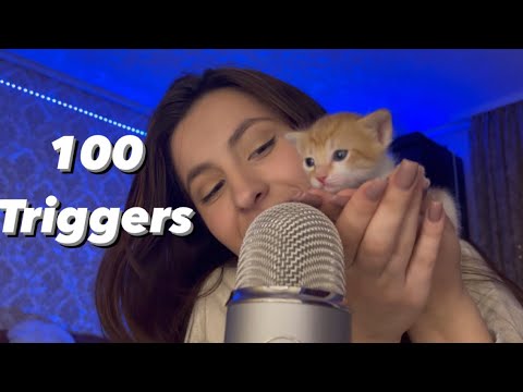 Asmr 100 triggers in 1 minute