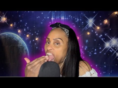 ASMR Rambles, Spit Painting, Mouth Sounds, Up Close & Personal 