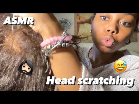 ASMR| Head scratching ASMR🧔🏻‍♀️ +special guest ✨