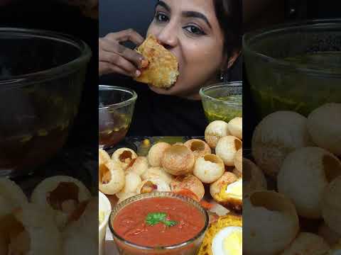 ASMR Eating Spicy Street Samosa,Pani Puri,Maggi Noodles South Indian Street Food ASMR Eating Mukbang