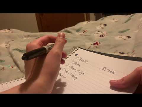 Writing & Repeating Trigger Words ASMR✨