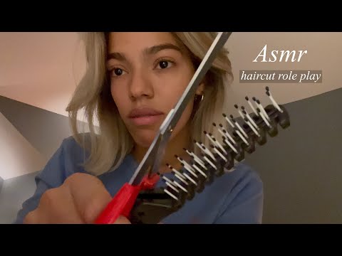 Ambers ASMR: chaotic hairdresser cuts your hair super short {role-play} SUPER TINGLY!!! ✂️