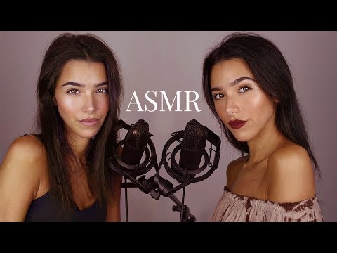 ASMR Twins Intense Layered Sounds (Wet mouth sounds, Mic scratching, Scalp massage, kisses...)