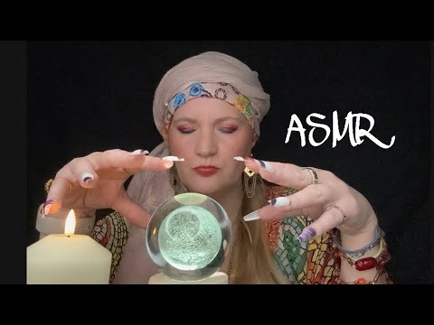 ASMR german 🔮 Tingly Fortune Teller Roleplay • Wahrsagerin • Kristallkugel & Tarot Karten • Tapping