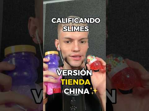 #asmr CALIFICANDO SLIMES de TIENDA CHINA 🇨🇳 #shorts #viral #slime