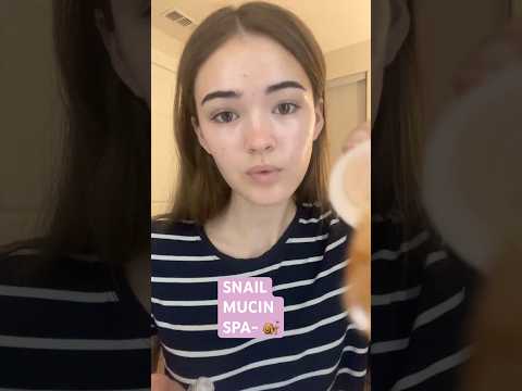 asmr Snail Mucin Spa 🐌 #koreanskincare #asmr #spa
