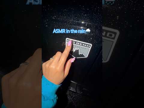 ASMR on my Bronco in the rain😍 #asmr #shorts