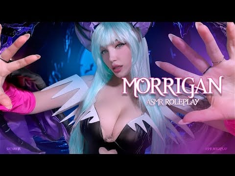 Morrigan Atencion personal EXTREMA ASMR hoy duermes bien ROLEPLAY🩵