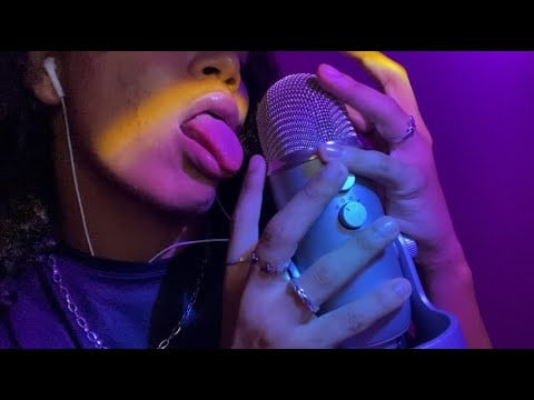 ASMR FAST AND AGGRESSIVE MOUTH SOUNDS SPIT PAINTING NO TALKING 🎨 HAND SOUNDS sleep guaranteed (1HR)