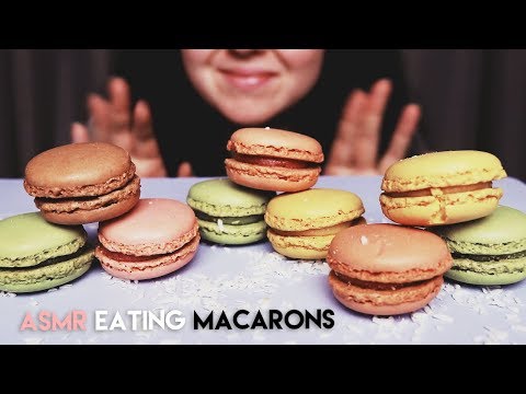 ASMR MACARON PARTY! Soft Eating Sounds (No talking)