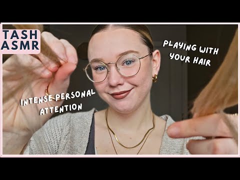 ASMR Brushing & playing with your hair!