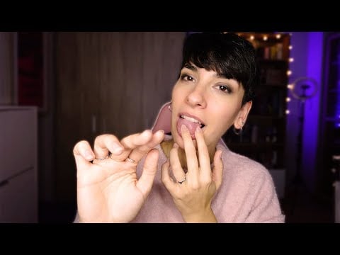 ASMR Español - SPIT PAINTING Babitas en tu carita - Cosquillas seguras