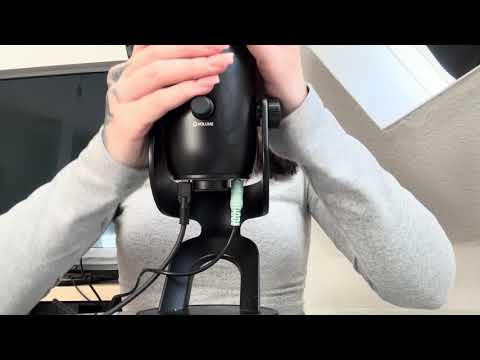 Bare mic scratching , hand and mouth sounds asmr 