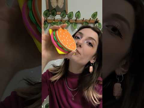 ASMR Painting your Face w Burger Coasters! 🍔