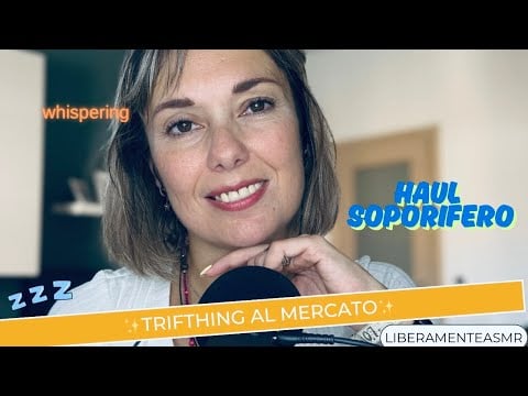 ASMR ITA Whispering Haul ✨Ho trovato di tutto! Thrifting al mercato!✨