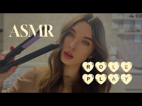 АСМР стрижка и укладка 💋 (Russian language)