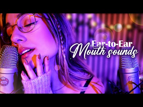 ASMR | Ear-to-Ear Mouth Sounds for Sleep & Relaxation ❤️