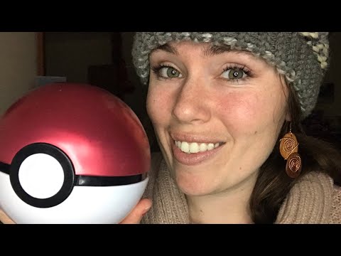 ASMR Reading Pokémon Cards, Whisper, Object Attention, Tapping!