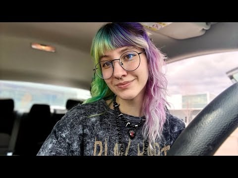 ASMR in my car ( tapping and visuals)
