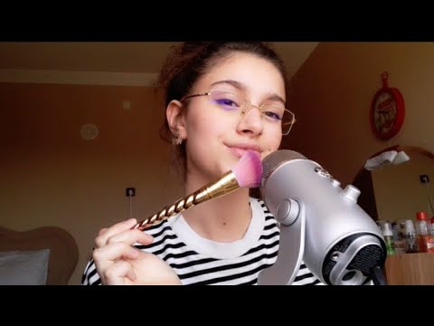 ASMR Mic Brushing + Inaudible Whispering in the Rain 🌧