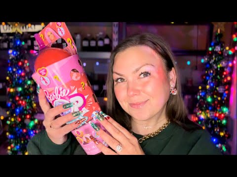 asmr/ Christmas Gifts HAUL 🛍️💝 (Barbies, tapping, whispering)