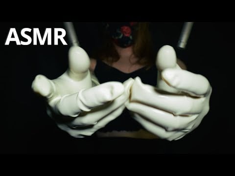 White Latex Opera Gloves ASMR