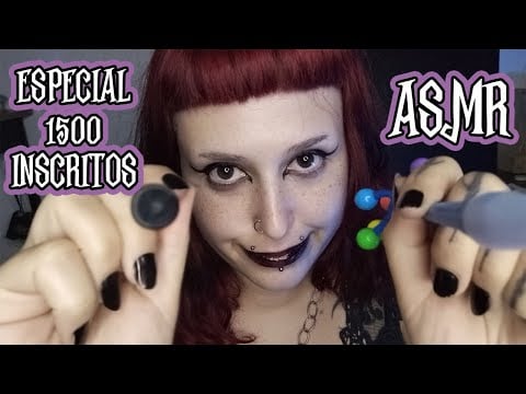 ASMR CASEIRINHO 🖤 TOQUES NA TELA, MOUTH SOUNDS, SPIT PAINTING (ESPECIAL 1,5k inscritos) 😴