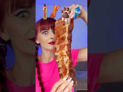 ASMR Twix Drink, Smocked Meat, Blue Ice Cream #mukbang #challenge