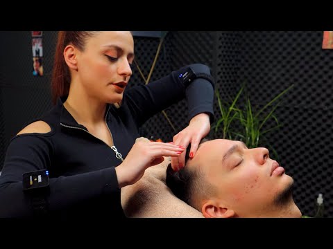 ASMR Head Massage🌙Talking ASMR - Miss Melek