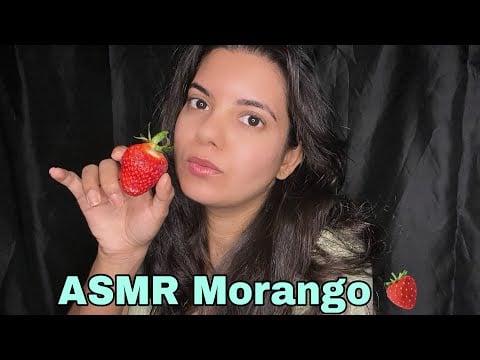 ASMR: Comendo Morangos 🍓 #mukbang 