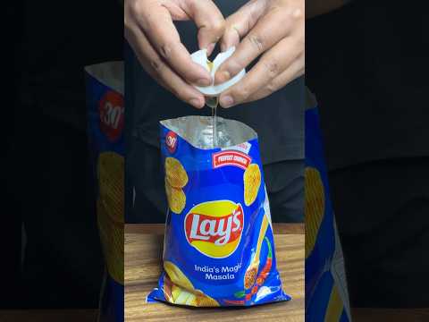 Viral Lays Omelette ASMRCooking #food #shorts #cooking  #indianasmrworld #asmr #lays