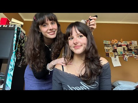 ASMR face / neck / hair relaxation 💖