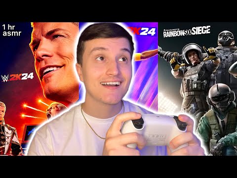 ASMR Gaming | 1 Hour of Relaxing Gameplay 🎮💤 (NBA2K24, Rainbow 6 Siege, WWE2K24)