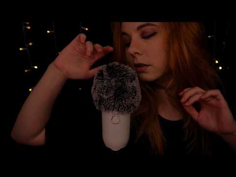 ASMR | whispering you to sleep - campfire ambiance, fluffy mic, lofi ramble