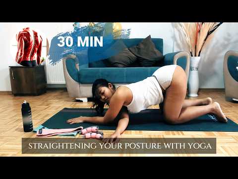 30 MIN YOGA FLOW ROUTINE FOR A BETTER BACK POSTURE AND EASE NECK PAIN | #yogaflow  #painrelief