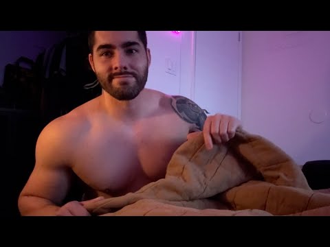 ASMR Loving Boyfriend Helps You Fall Asleep - Soft Spoken Roleplay