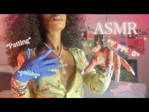 ASMR | Scratching, Grabbing, and Tapping On Fabric With Rubber Gloves 🧤⭐️    #asmr