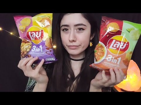 ASMR | Salmon Chips?! 😳 Chip Tasting (Whispered, Crunchy Eating Sounds)